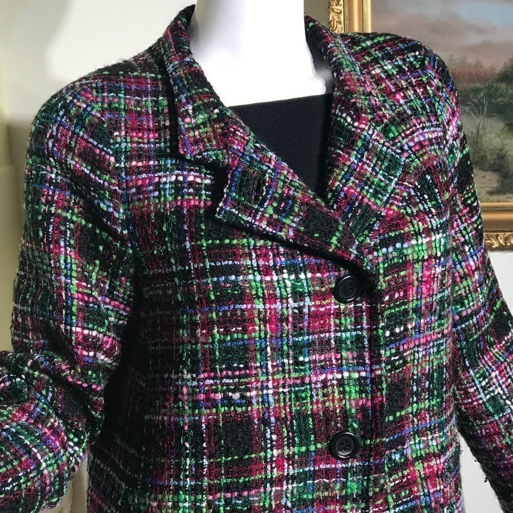 Talbots Multi-Colour Loomed Short Jacket - Picture 6 of 9